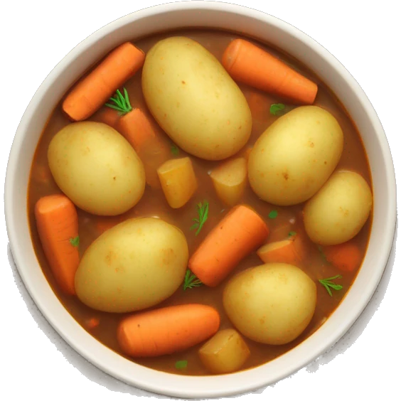stew with potatoes and carrots emoji