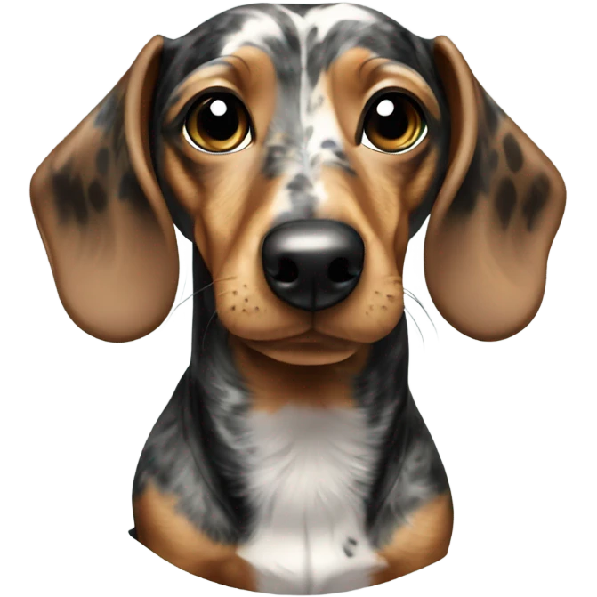 marbled dachshund emoji