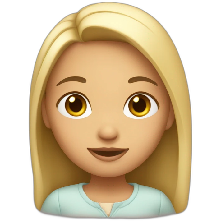 Fille main en l'ai emoji
