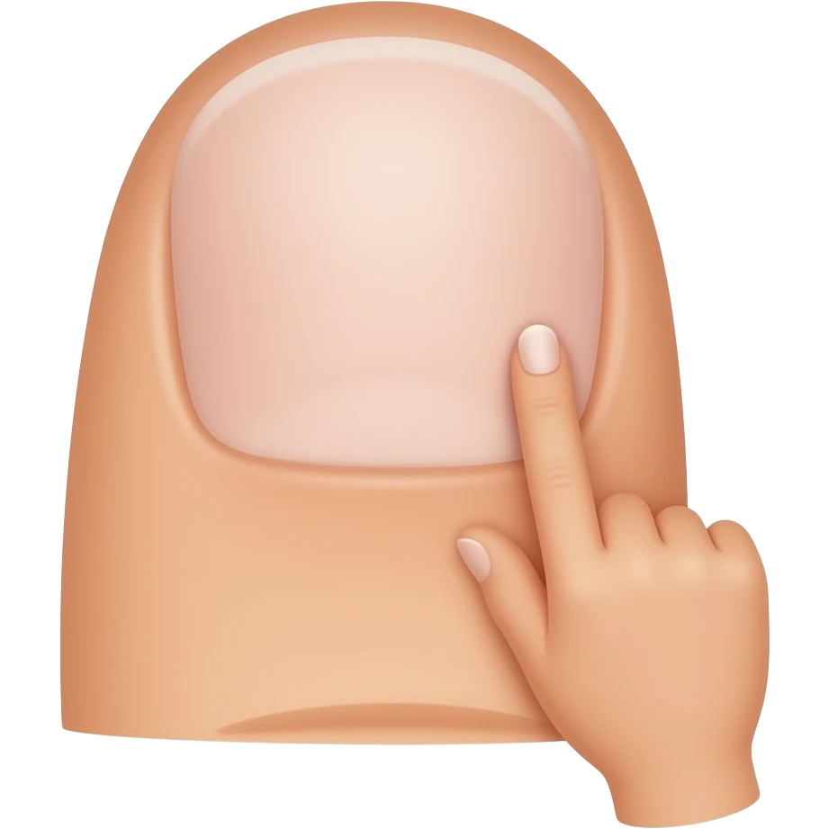 Add a finger on the jaw on the rly side emoji