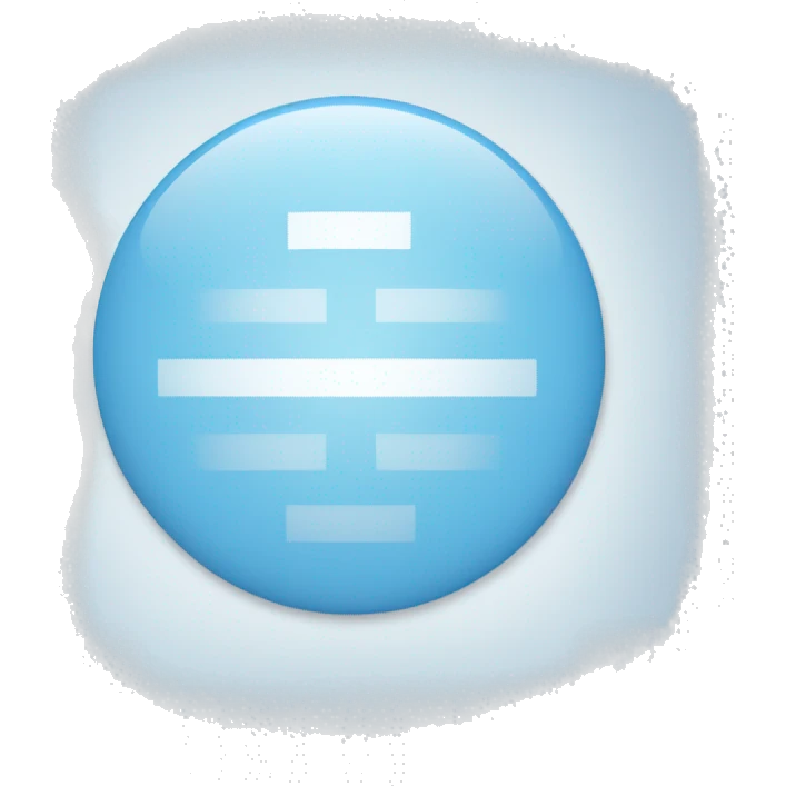 Light blue circle with a white check in the middle emoji