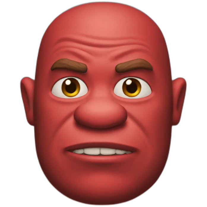 red-shrek emoji
