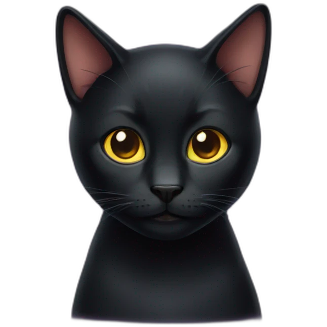 Black-cat-magic emoji
