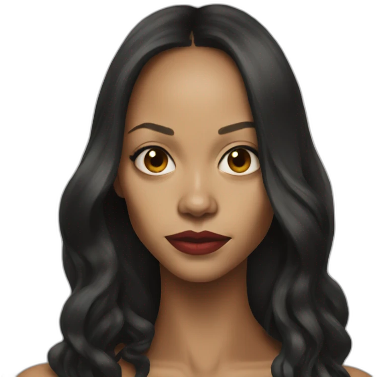 Zoe Saldana serious emoji