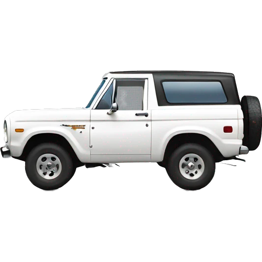 White ford bronco emoji