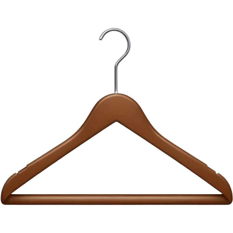 Hanger emoji wooden and angle emoji