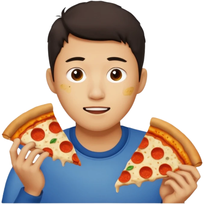 josh chen eating leftover emoji