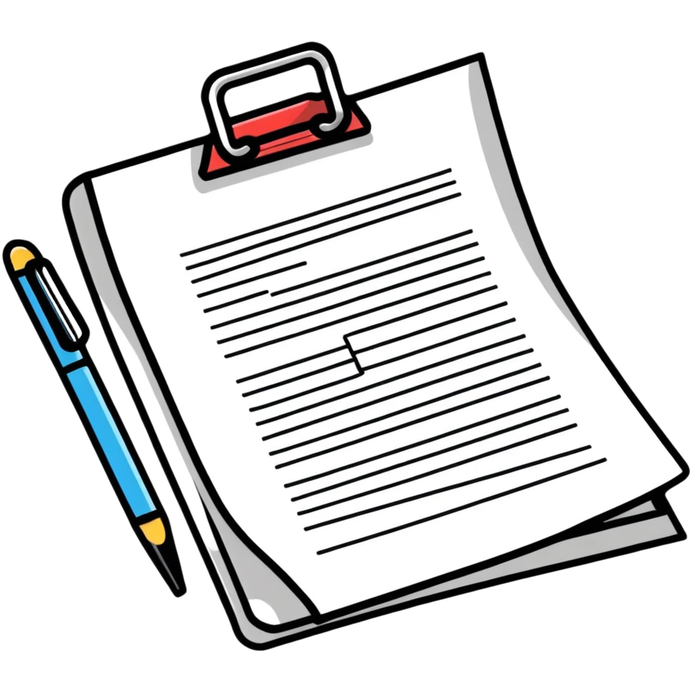 document with paperclip emoji