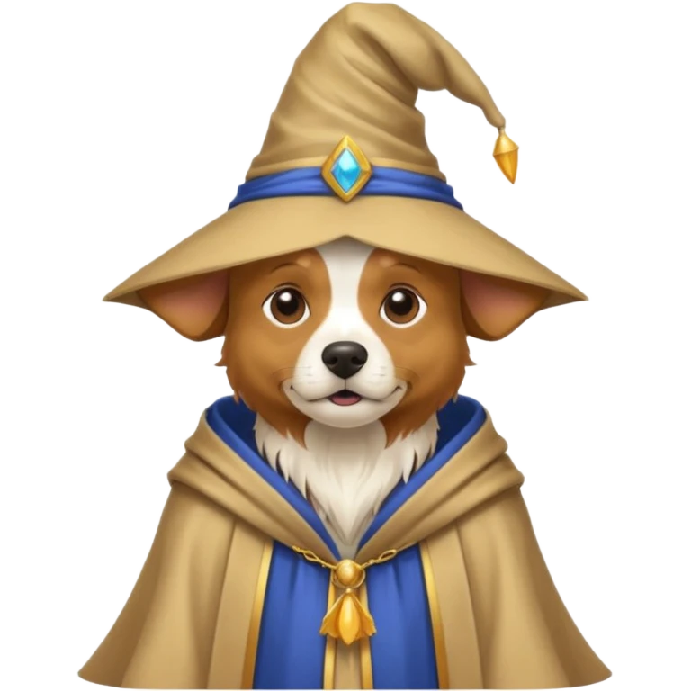 Dog wizard emoji