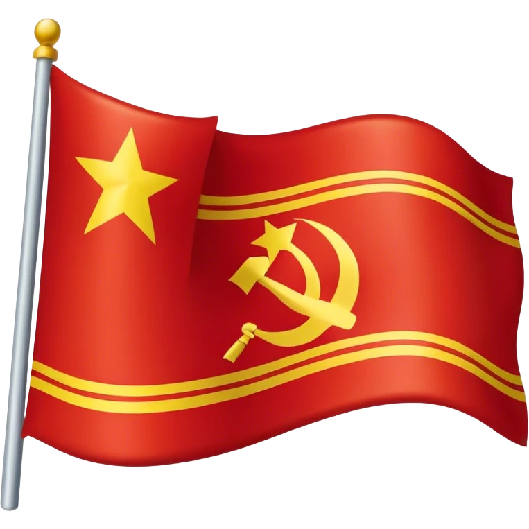 A flag of USSR  emoji