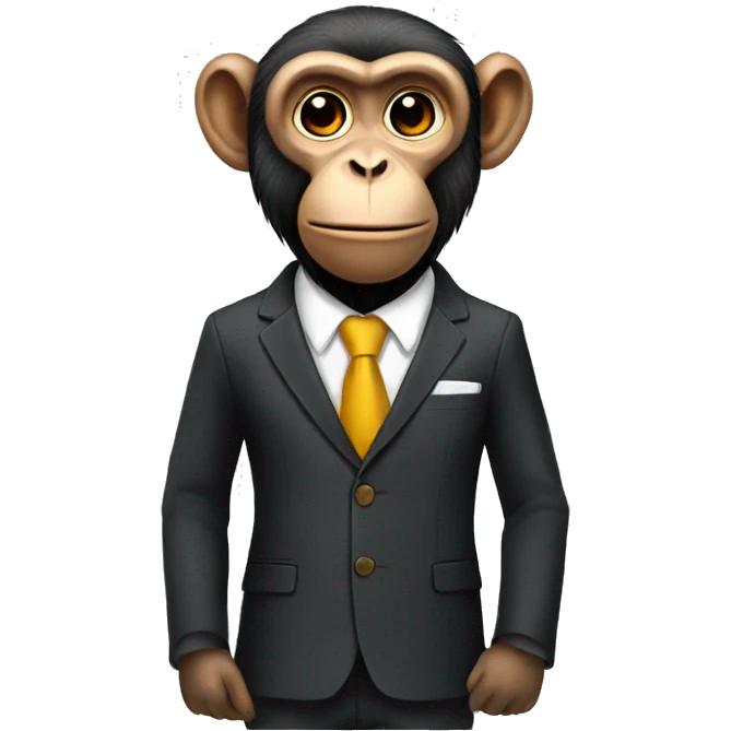 Monkey in a suit emoji
