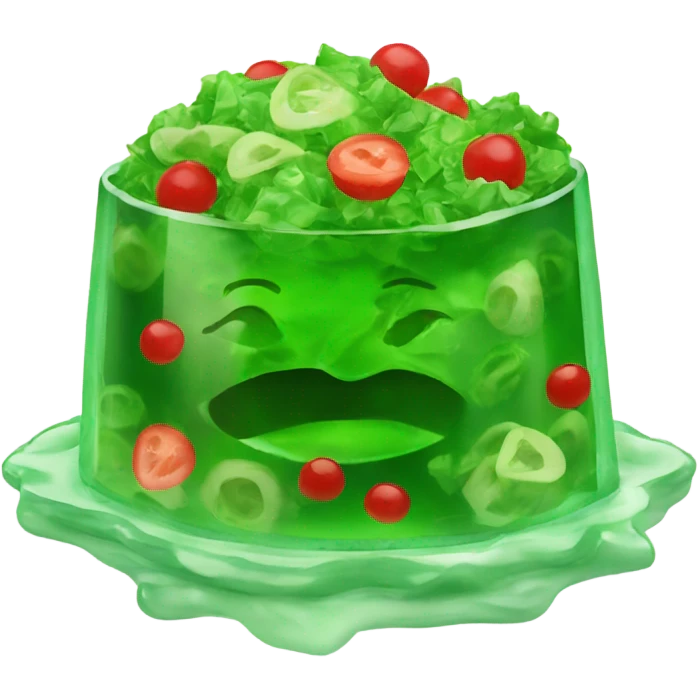 Green jello salad  emoji