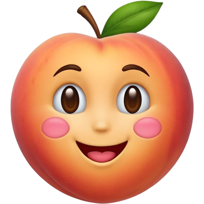 Emoji kissing peach  emoji