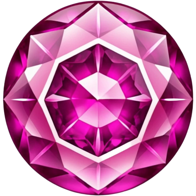 pink with goldtones gemstone emoji