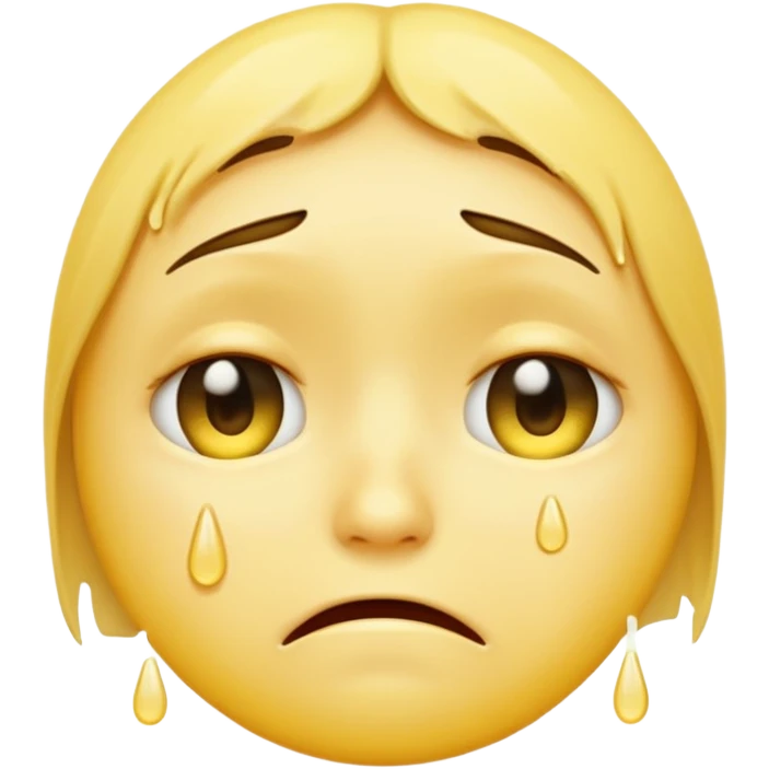 very very very very very very sad yellow faced emoji with lots and lots and lots of tears emoji