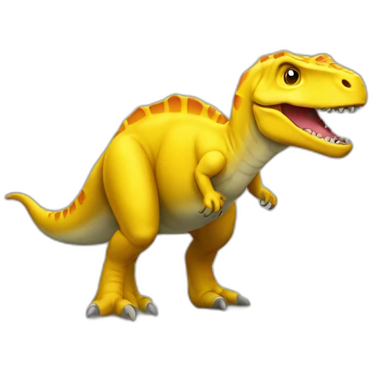 Dinosaure jaune emoji