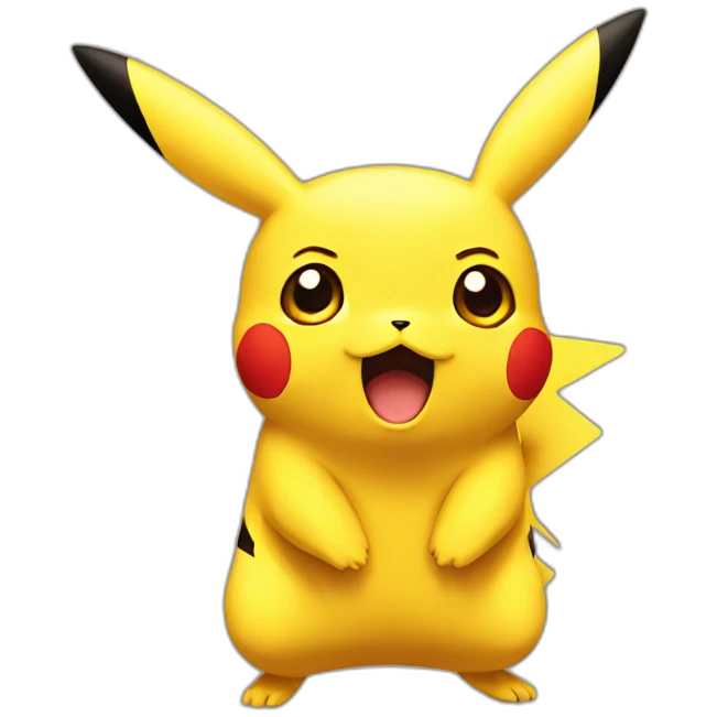 Pikachu shocked emoji
