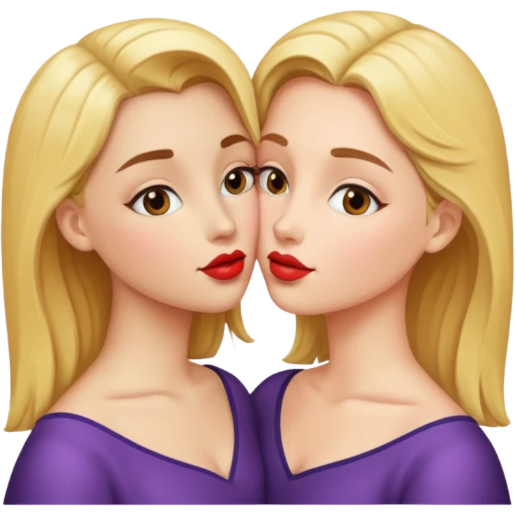 two women kissing emoji