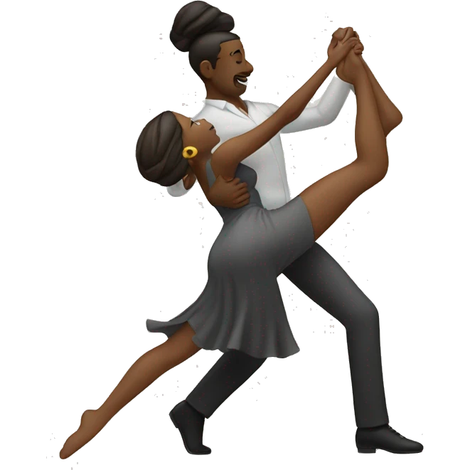 Woman and man danse together  emoji