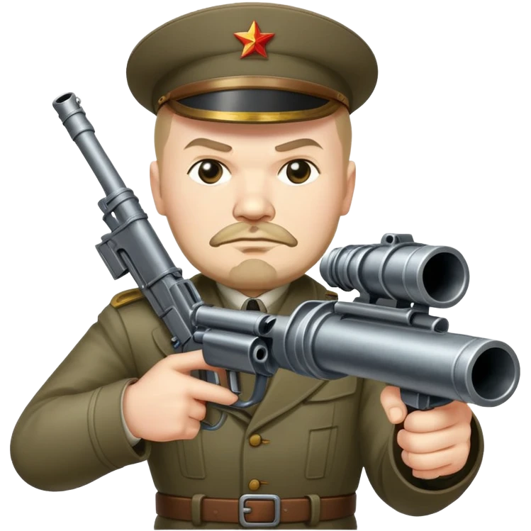 Lenin holding a minigun emoji