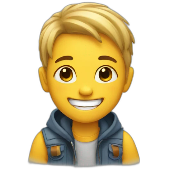 Happy kid emoji