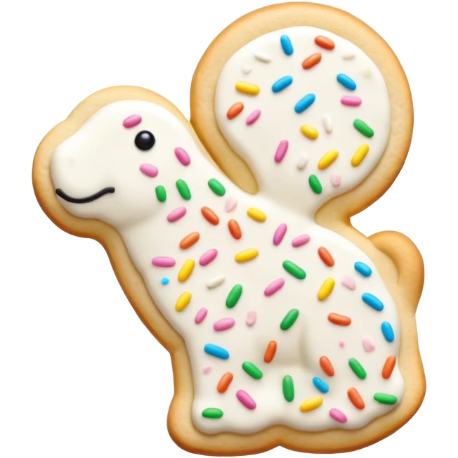 Frosted animal cracker emoji