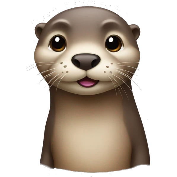 Otter with an Fringe emoji