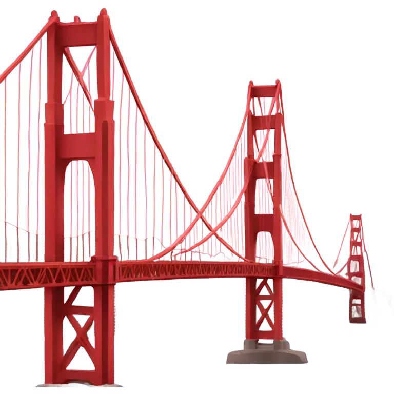 pink golden gate bridge emoji