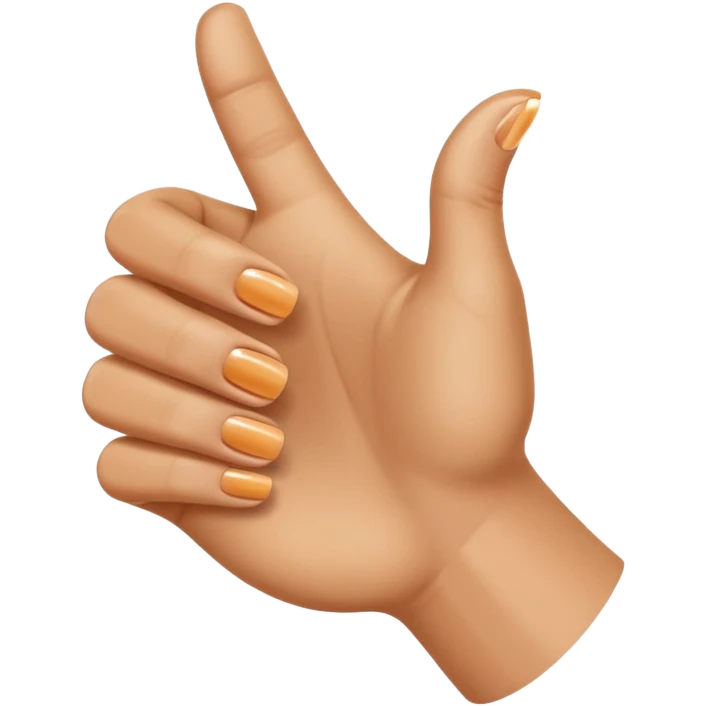 half thumb up emoji
