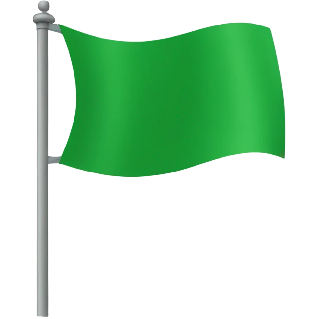 Green flag emoji