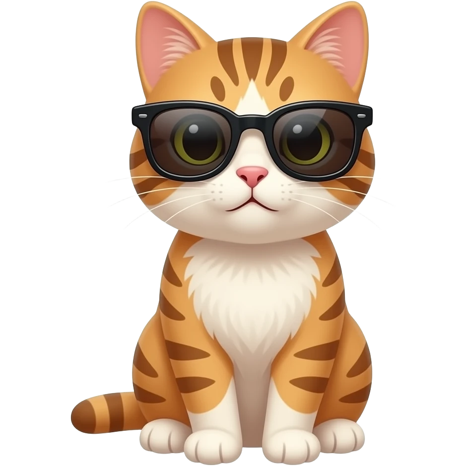 Cat wearing sunglasses emoji