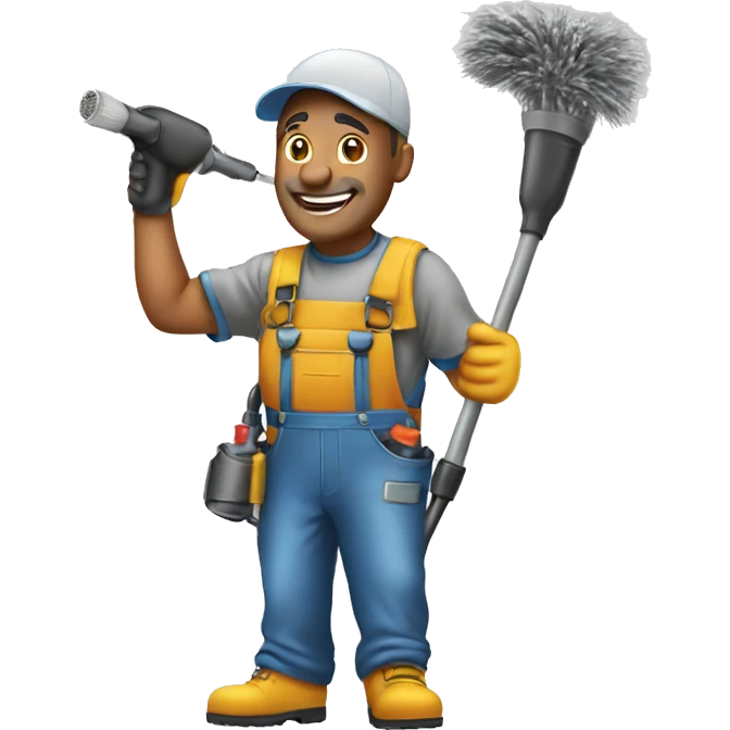 A guy doing pressure cleaning emoji