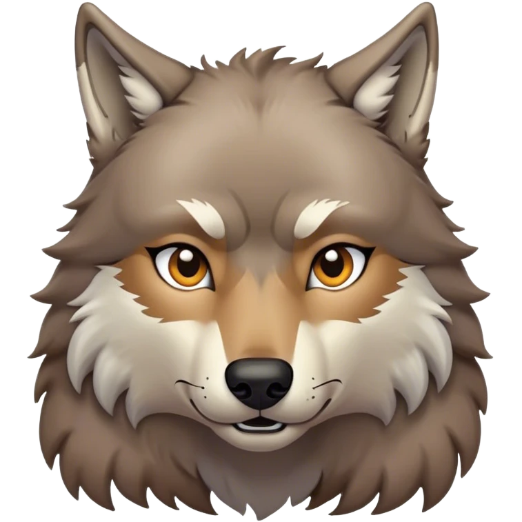 wolf with abs  emoji