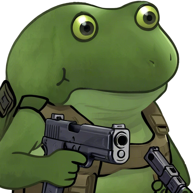 holding a gun emoji