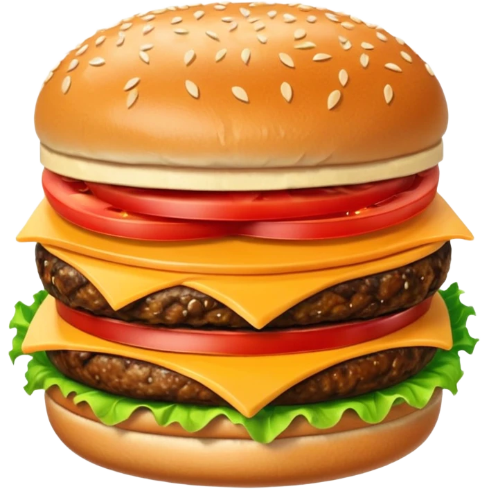 Double meat burger emoji