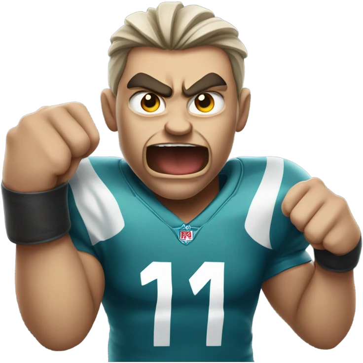 Angry football fan emoji