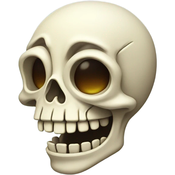 skeleton with laughing tears  emoji