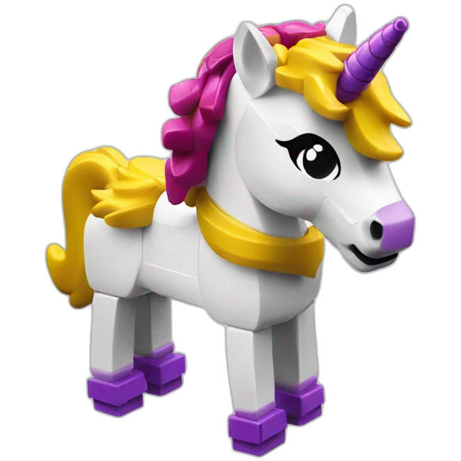 Lego unicorn emoji