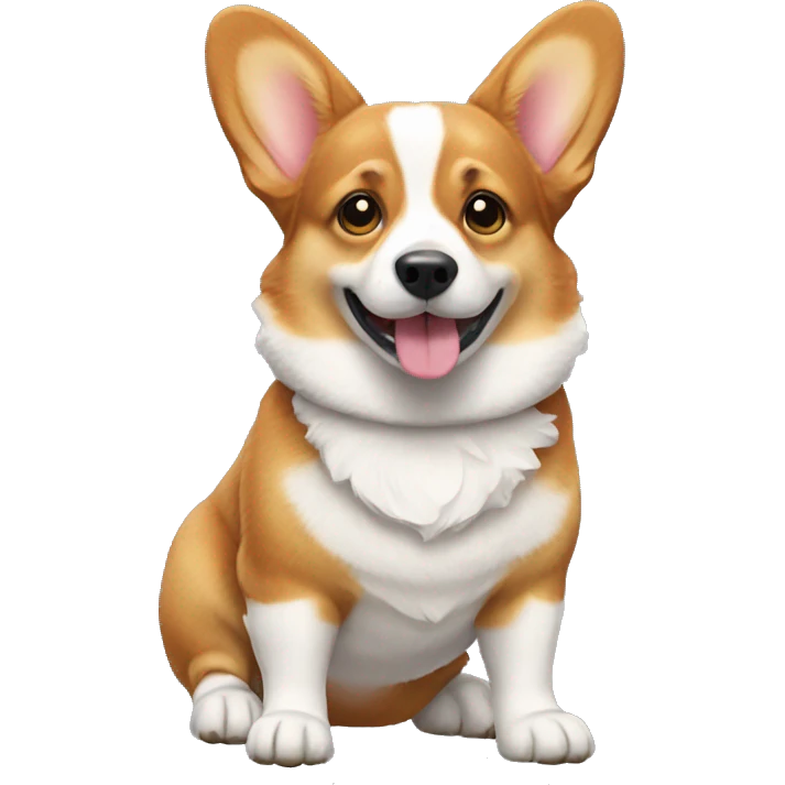 Corgi full body with socks emoji