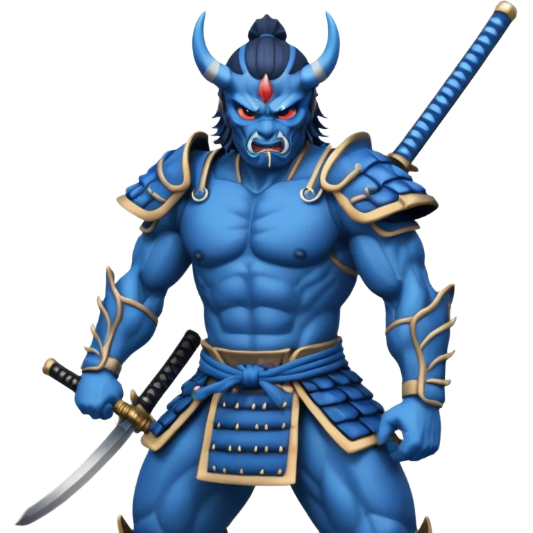 blue samurai oni emoji