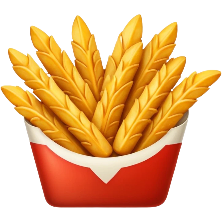 Wings and fries emoji
