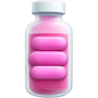 Pharmacy pink pill bottle  emoji