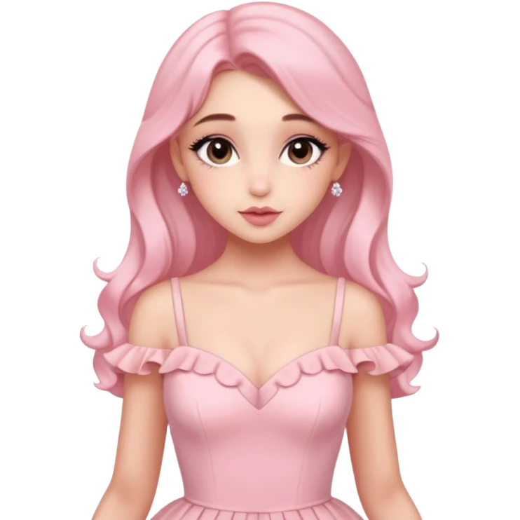 Ariana Grandę wearing a gorgepus pastel pink dress and being very coquette! emoji