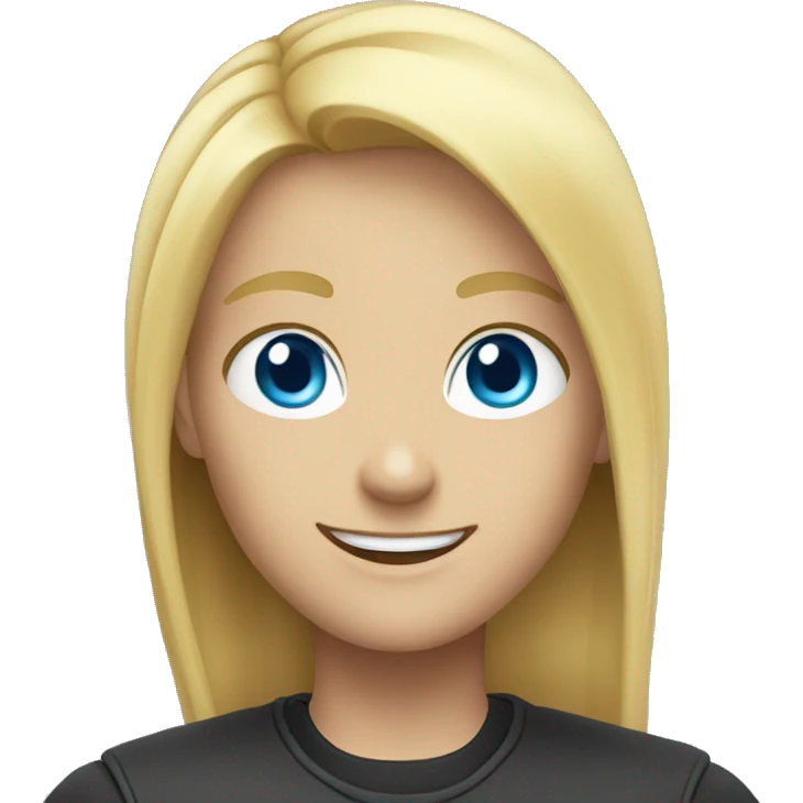Thief smiling blonde hair blue eyes emoji