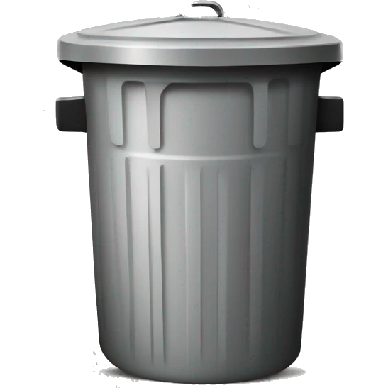Trash can with a lid emoji