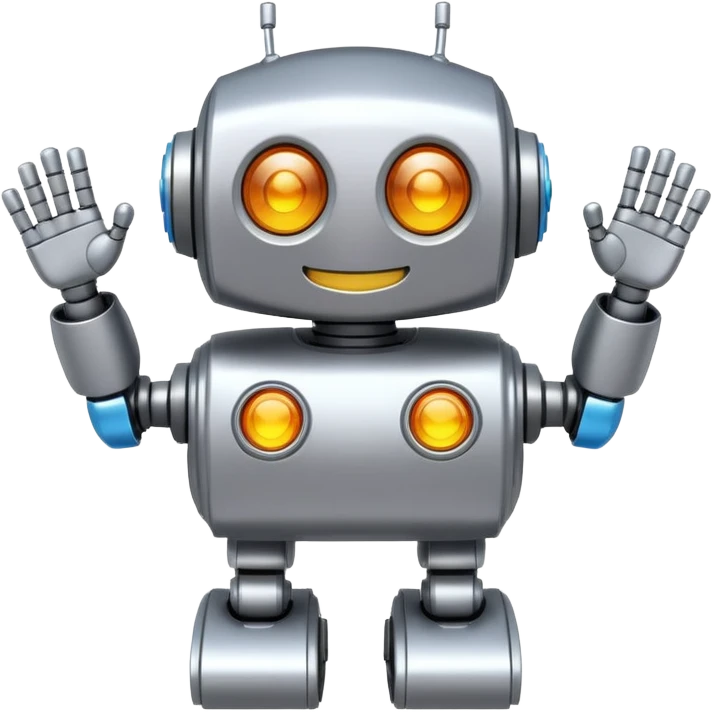 Classdojos mojo mascot as a robot looking happy  emoji