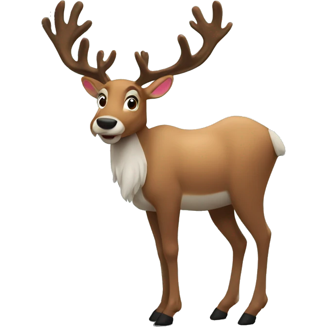 Reindeer in the woods emoji