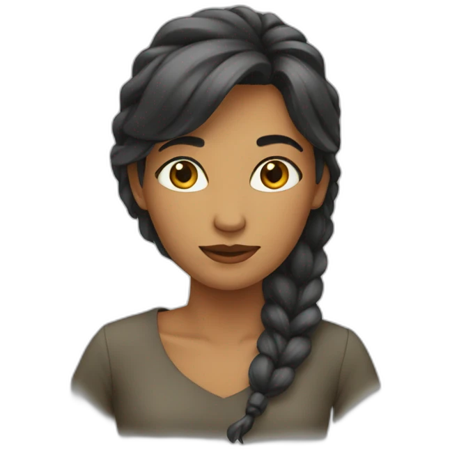 une femme emoji
