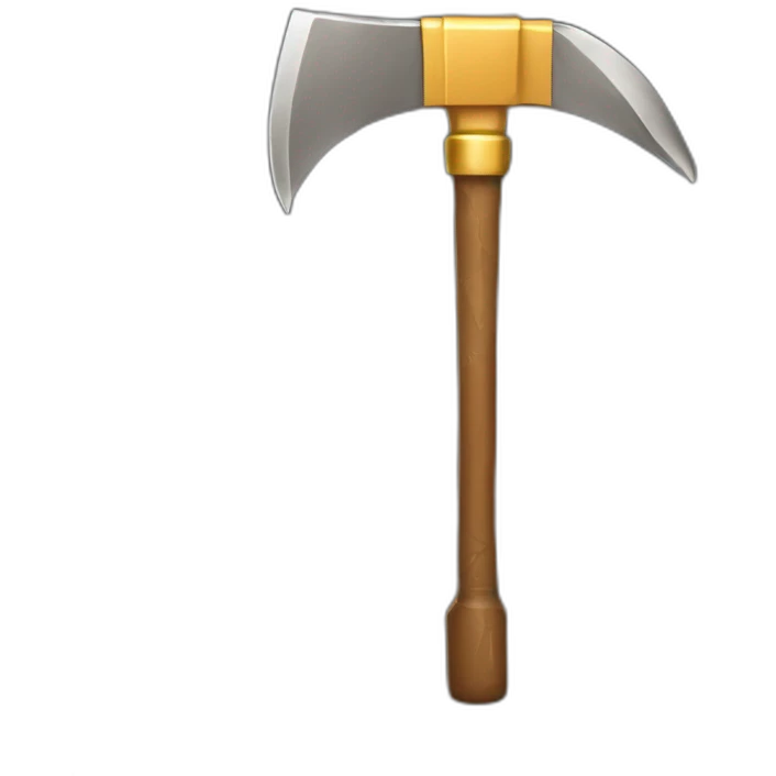 gold miner pickaxe emoji