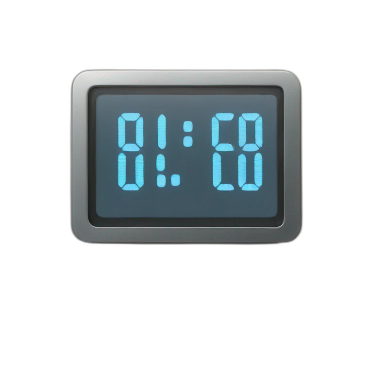 digital clock emoji